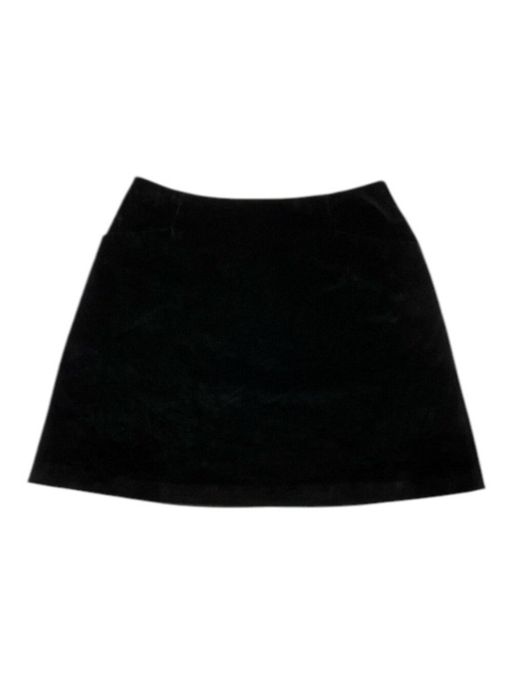 Banana Republic Y2K Vintage Black Velvet Mini Skirt Size 8